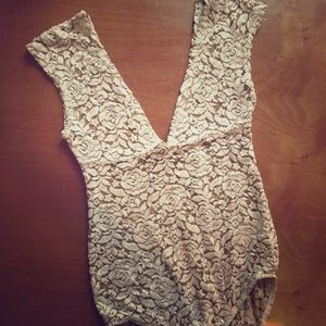 NWT Urban Outfitters semi-sheer bodysuit